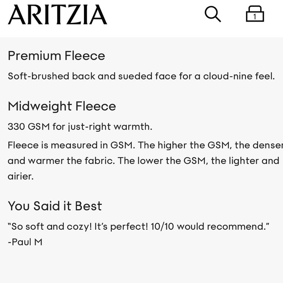 BNWT : Aritzia Boyfriend Cropped Boyfriend Hoodie - Picture 5 of 5